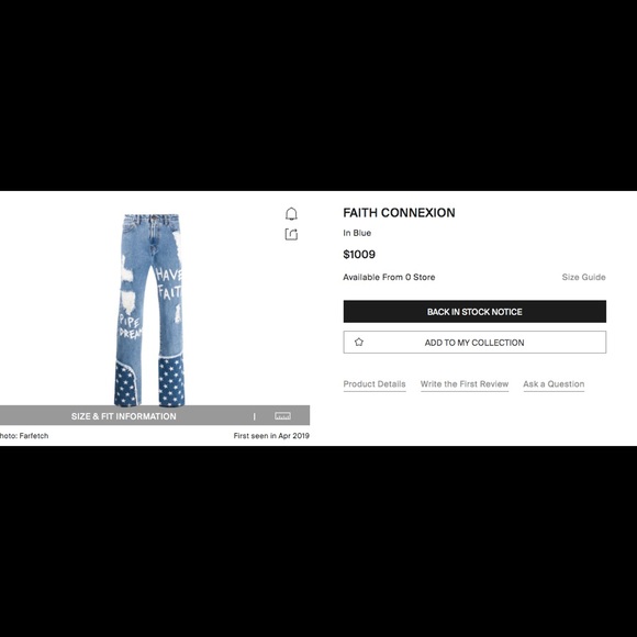 FAIFTH CONNEXION designer jeans! - Picture 2 of 6